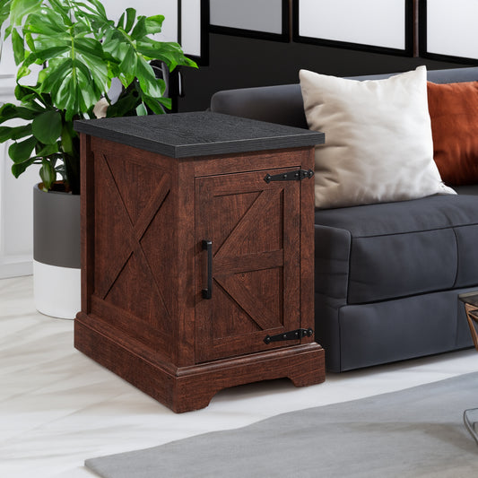 Farmhouse Nightstand – Oak Finish