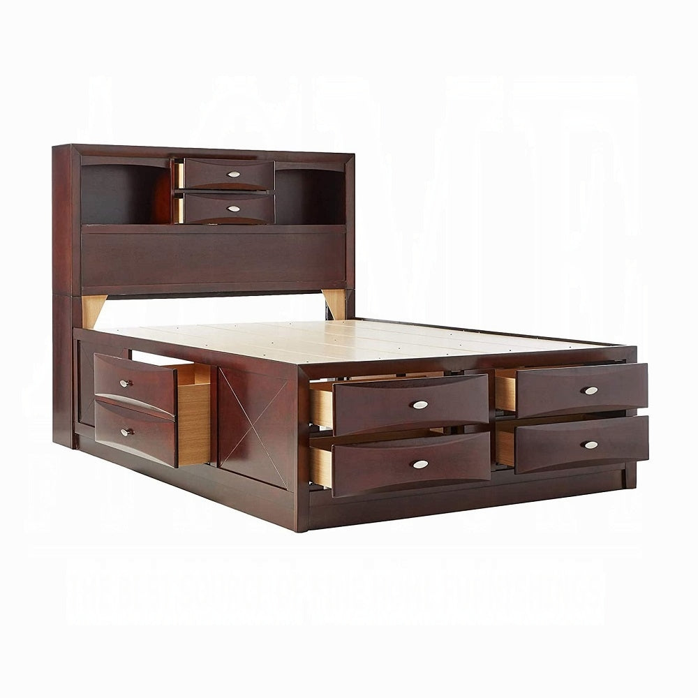 Neend Multi Drawer Storage Platform Bed - Expresso