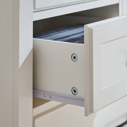 Farmhouse 5-Drawer Dresser White