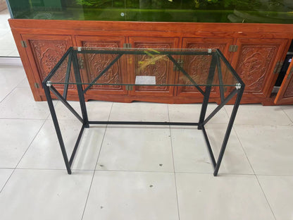Clear Glass Laptop Desk