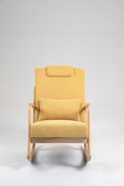 Upholstered Rocking Chair Gray
