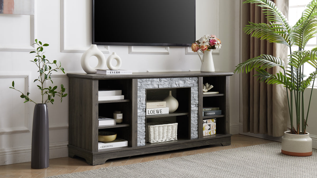 Stone Entertainment Console Gray