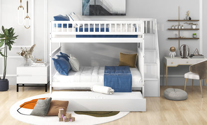 Full Over Full Bunk Bed White