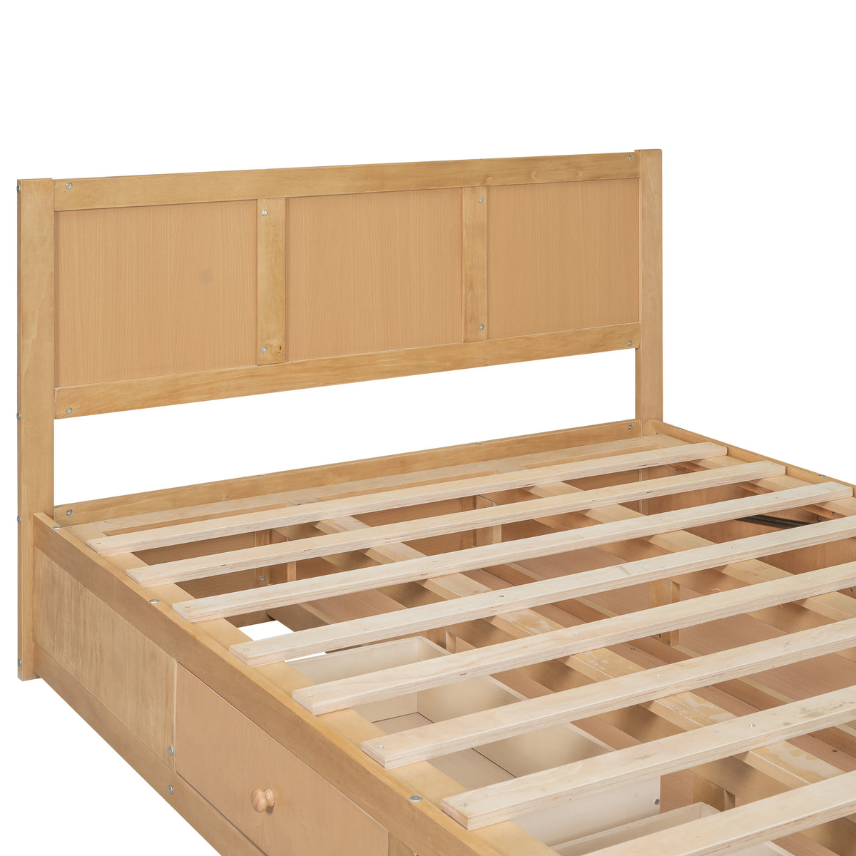 Full Wood Platform Bed