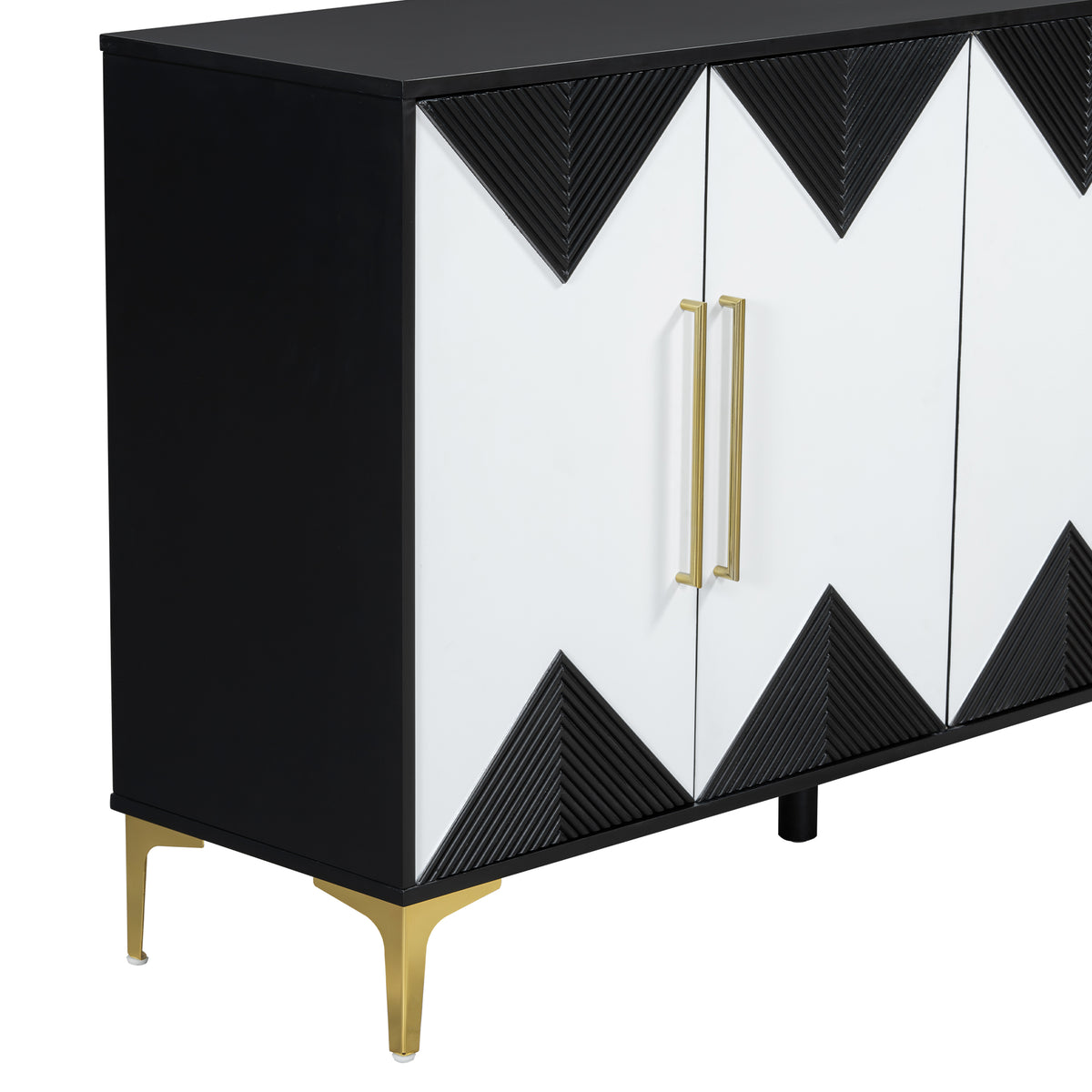 U-Style Four-Door Cabinet Taupe