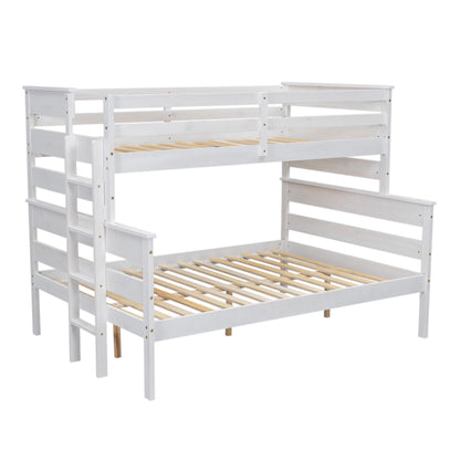 Twin over Full Bunk Bed White