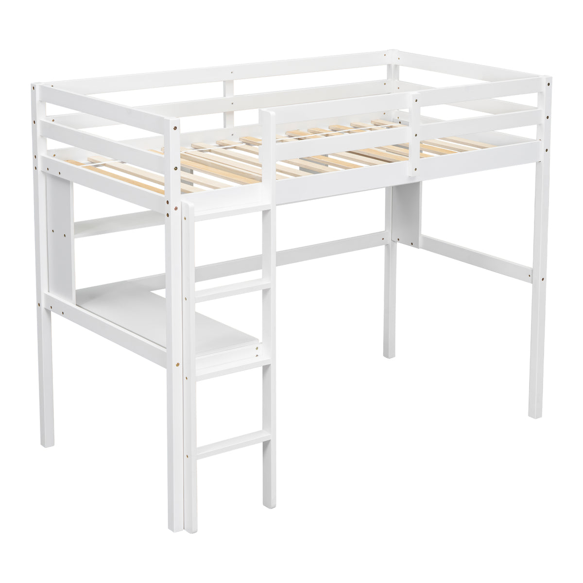 Twin Loft Bed White