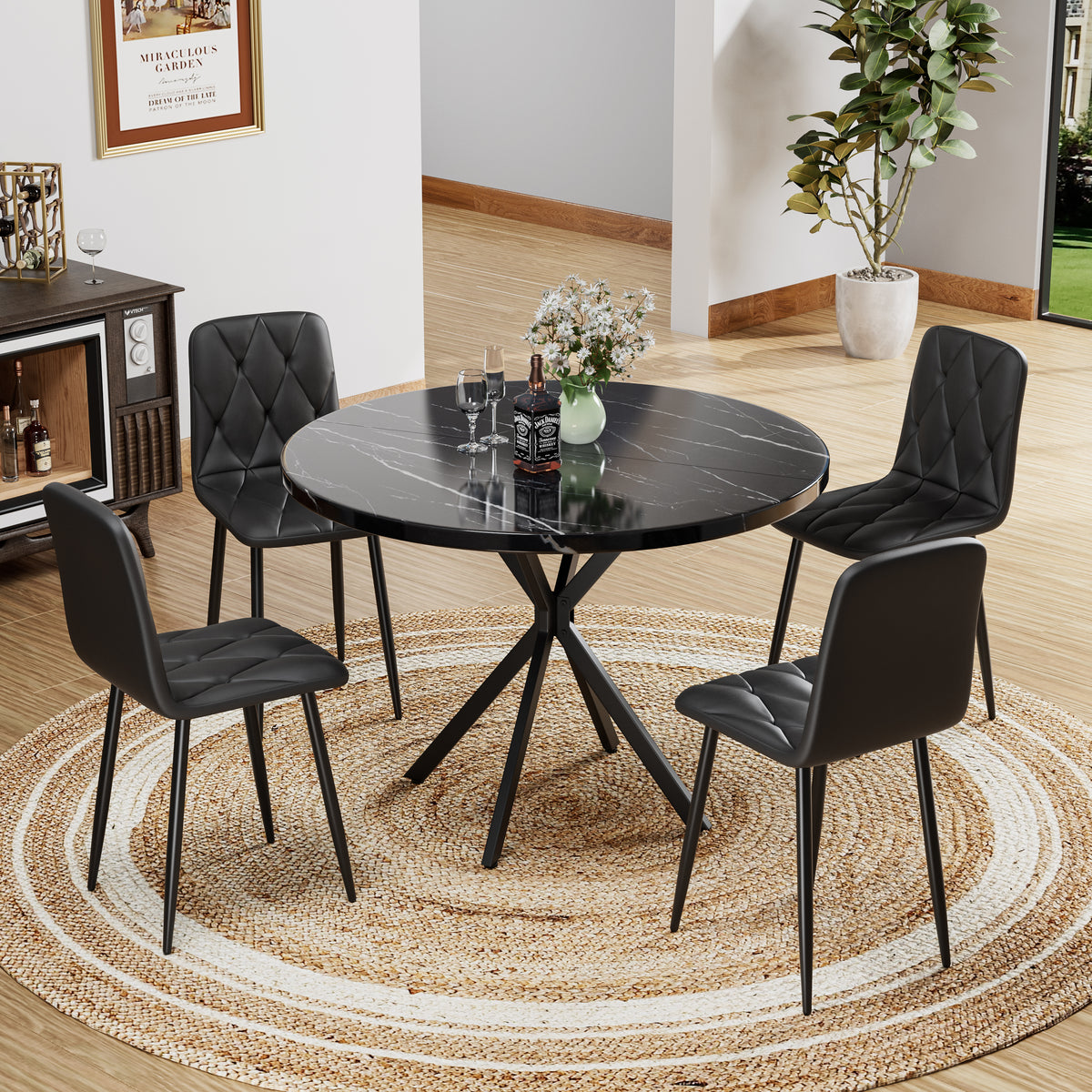 Modern Dining Chairs Set of 4 Gray