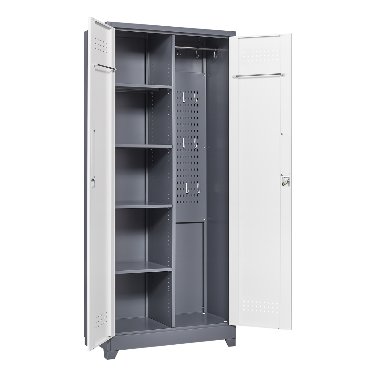 Industrial Metal Storage Cabinet with Lockable Doors