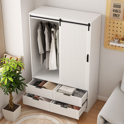Tall Armoire Wardrobe White