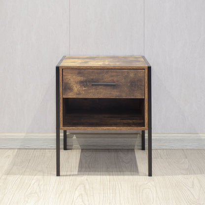 2-Piece Industrial Coffee Table Set – Modern Nesting Tables