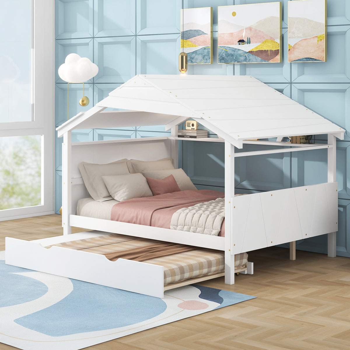 Full House Bed White