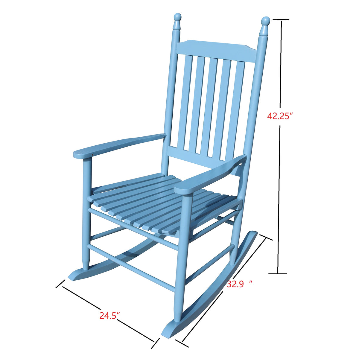 Classic Wooden Porch Rocking Chair