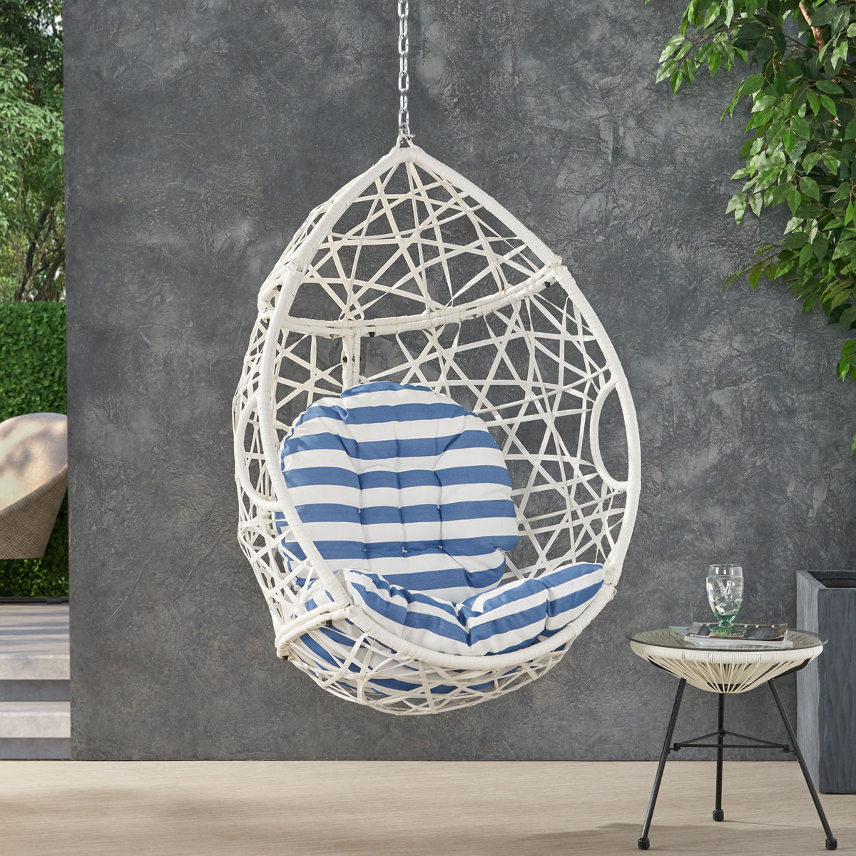 Marlin Hanging Egg Chair – Natural Rattan