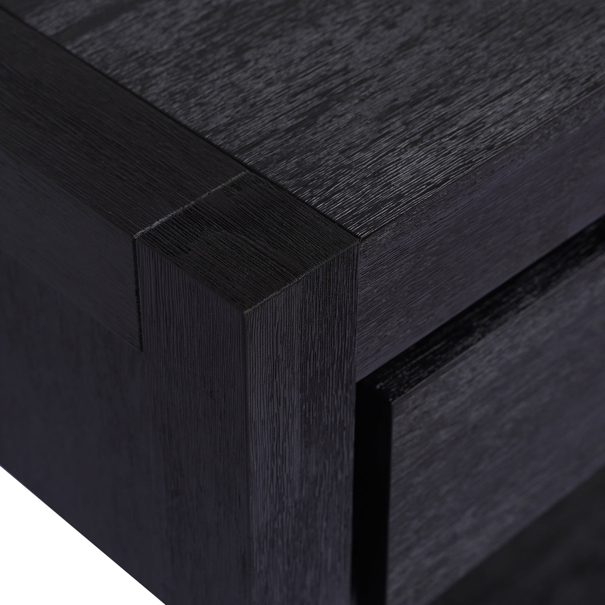 U-Style Entryway Console Table – 2 Drawers