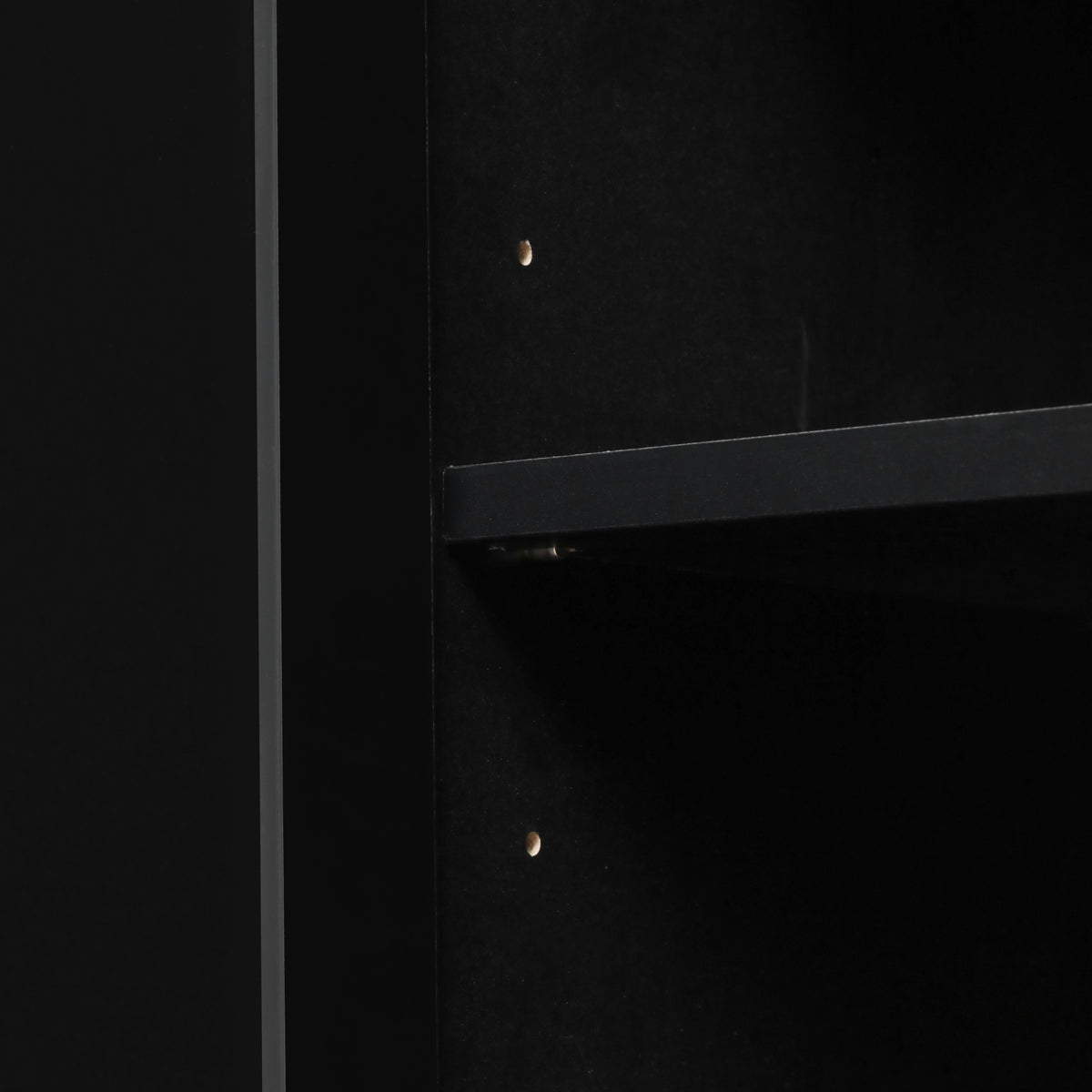 Rattan 4-Door Sideboard Black