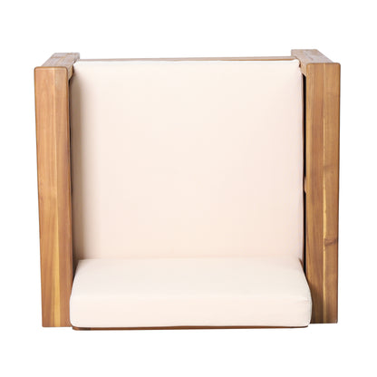Outdoor Acacia Club Chairs (2 pcs) – Teak Beige