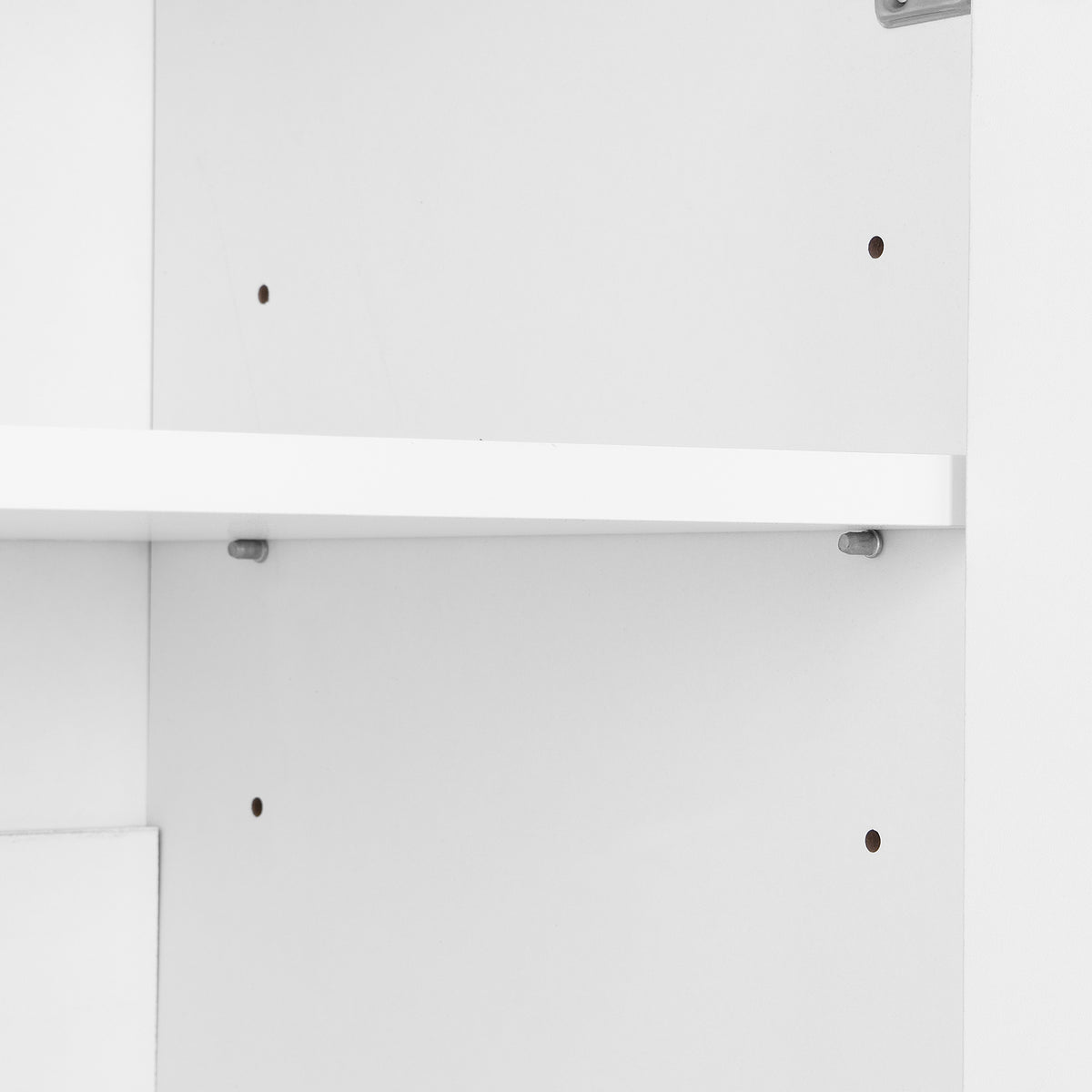 Elegant Shoe Cabinet with Adjustable Shelves White
