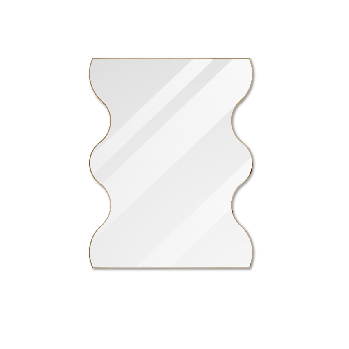 30x35” Rectangular Wall Mirror – Black Frame