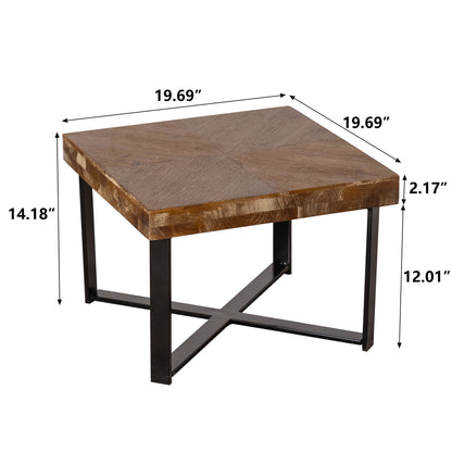 Retro Square Coffee Table Gold