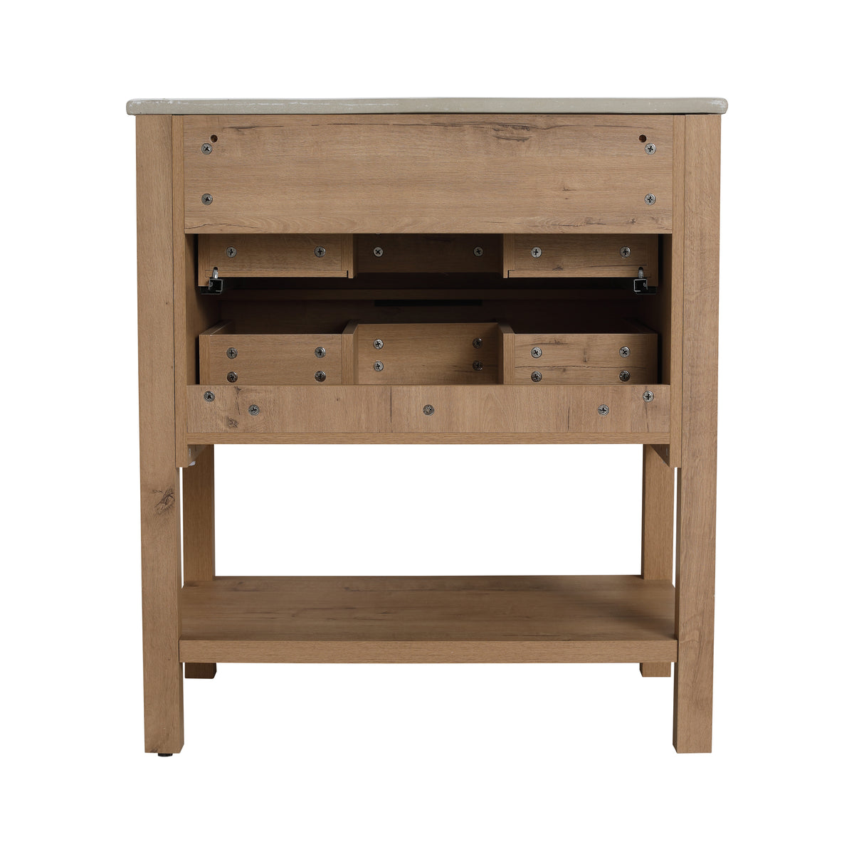 30-Inch Vanity with 2 Drawers White Finish