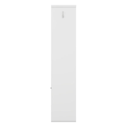 Hall Tree Storage Cabinet White