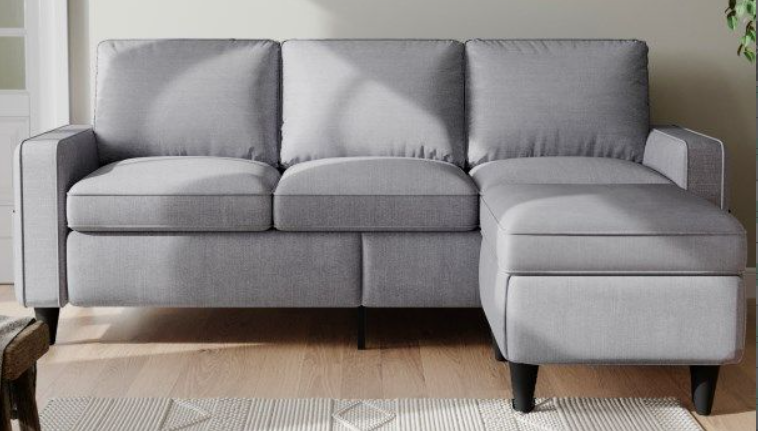Light Grey Modular Sectional Sofa