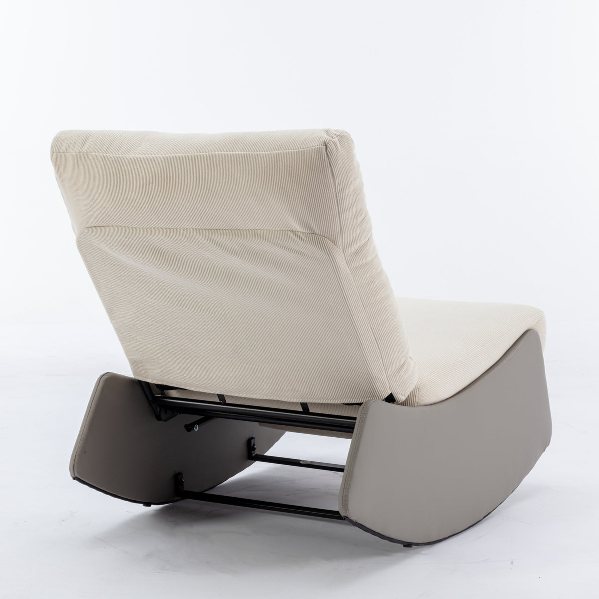 Modern Recliner Chair with Footrest Gray