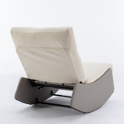 Modern Recliner Chair with Footrest Gray