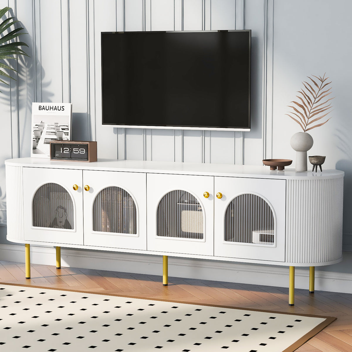 Modern TV Stand White