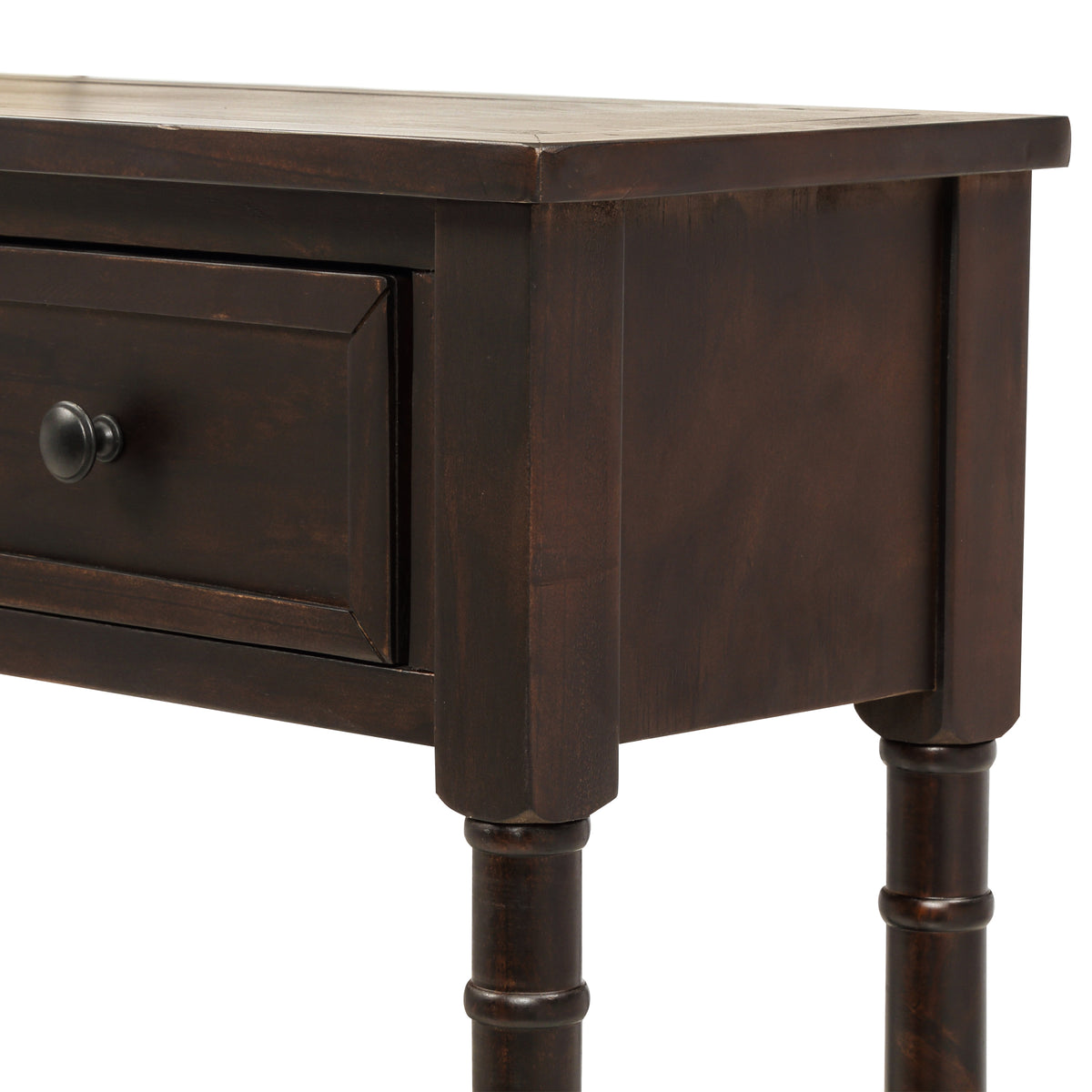 Console Table with Storage Espresso