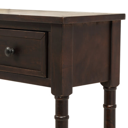 Console Table with Storage Espresso