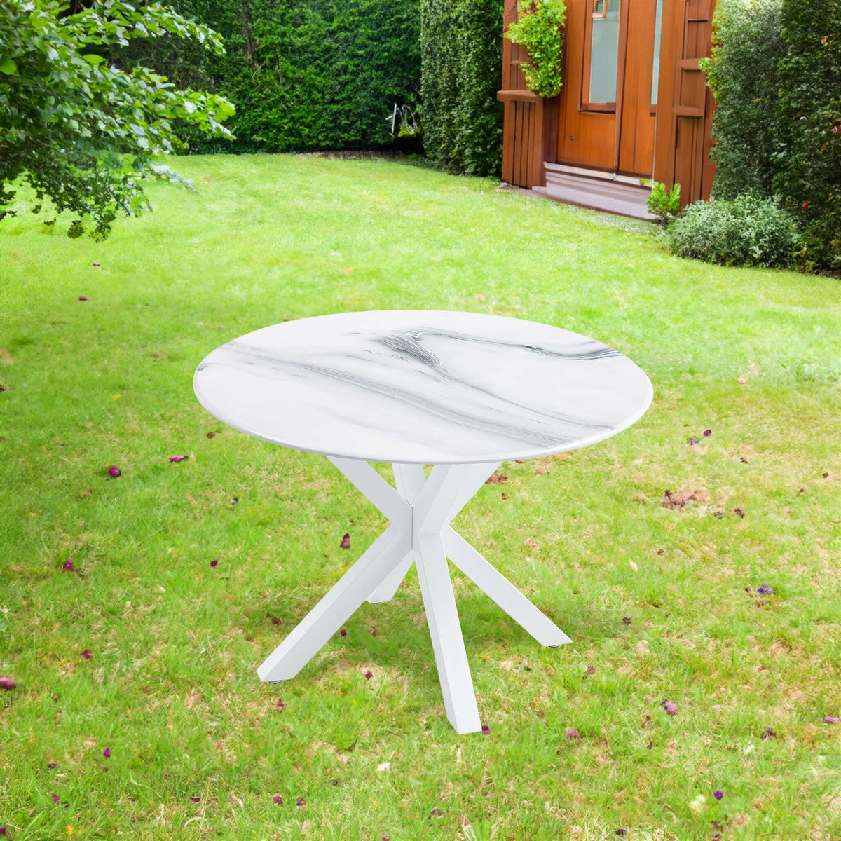 White Dining Table Round