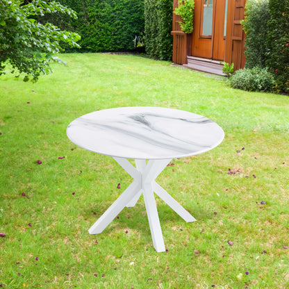 White Dining Table Round
