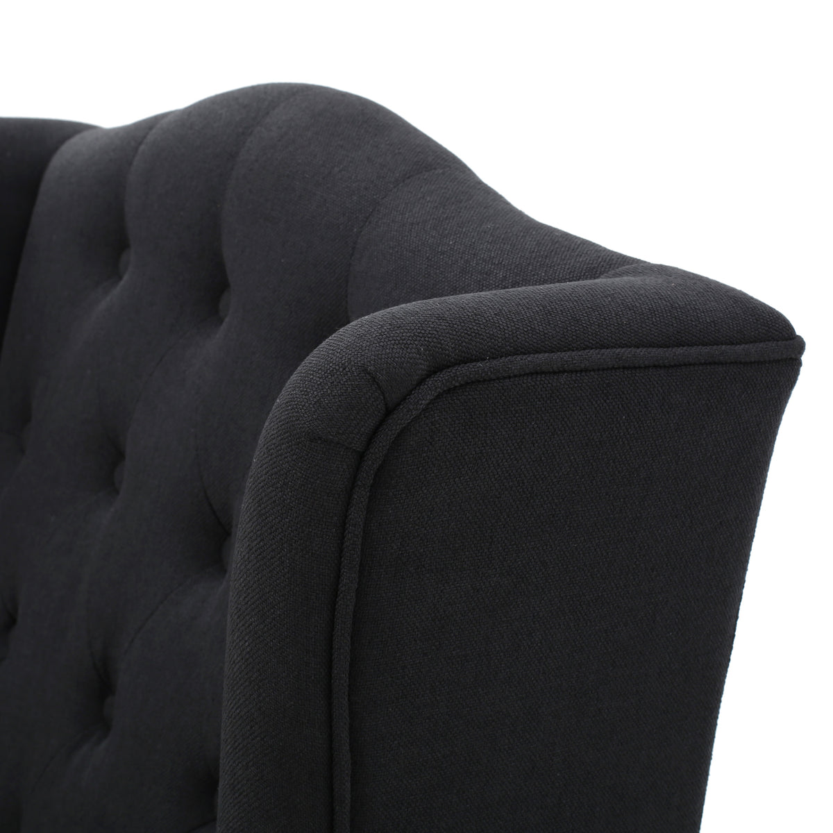 Toddman Velvet Club Chair – Charcoal