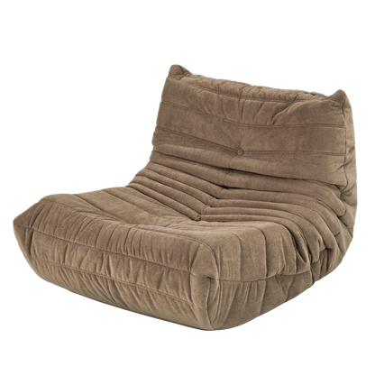 Floor Bean Bag Chair Gray