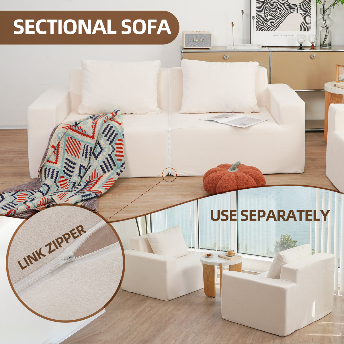 Convertible Foam Sofa Chair Twin Gray