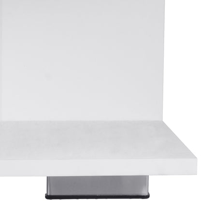 LED TV Stand High Gloss White