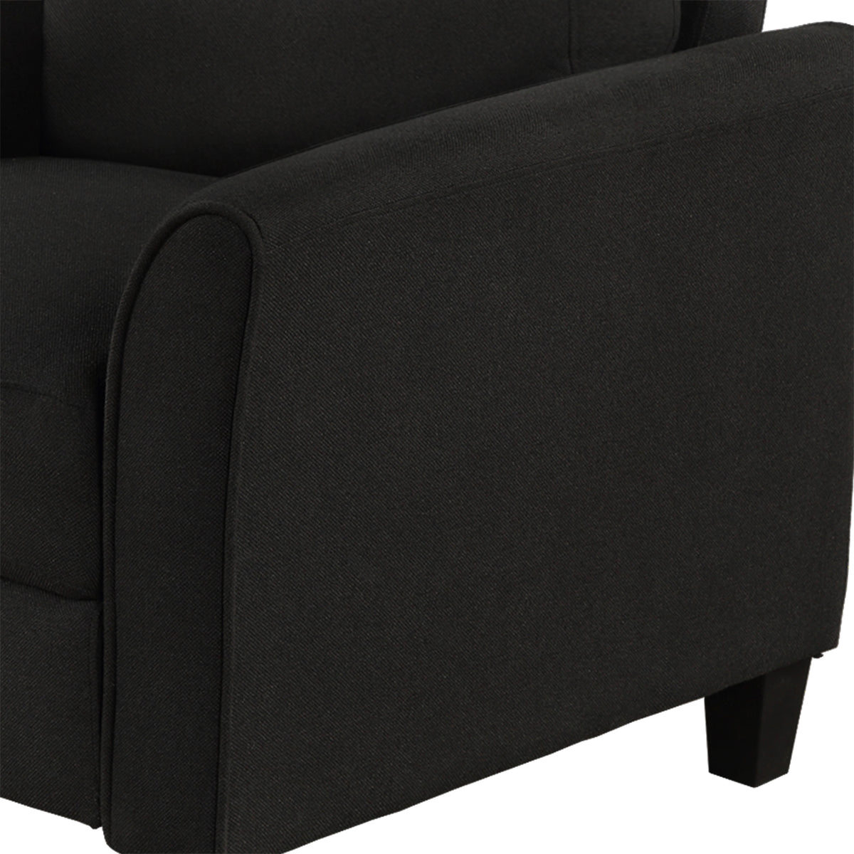 Recliner Armchair Black Finish