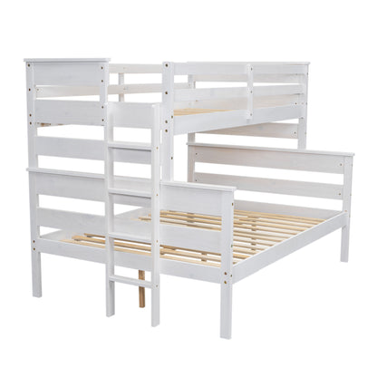 Twin over Full Bunk Bed White