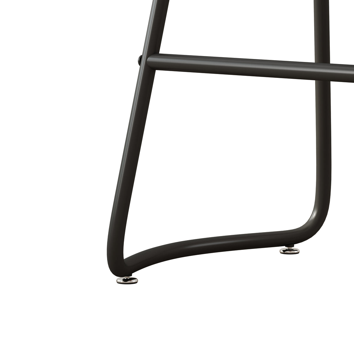 Minimalist Counter Bar Stools Set of 2 Brown