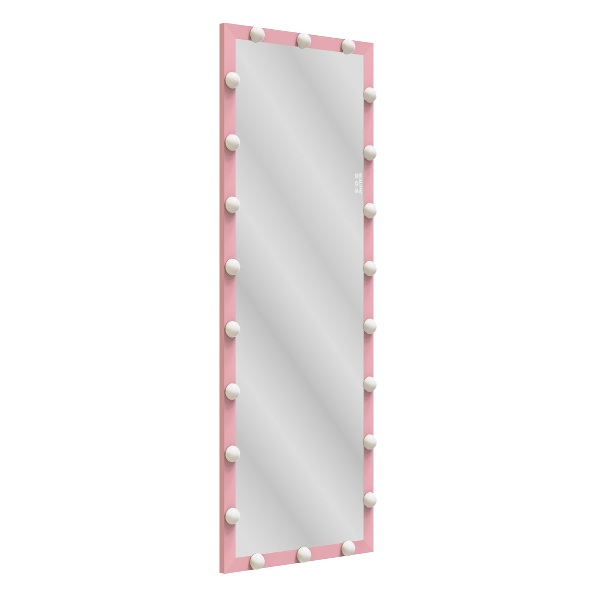 Hollywood LED Floor Mirror with Stand Pink