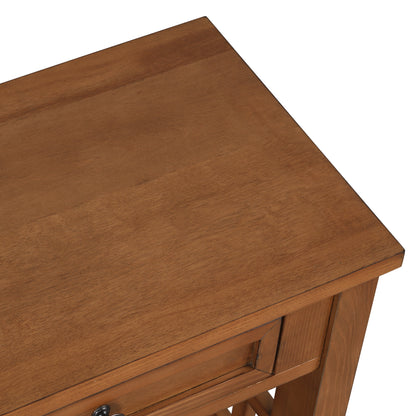Farmhouse Console Table Brown