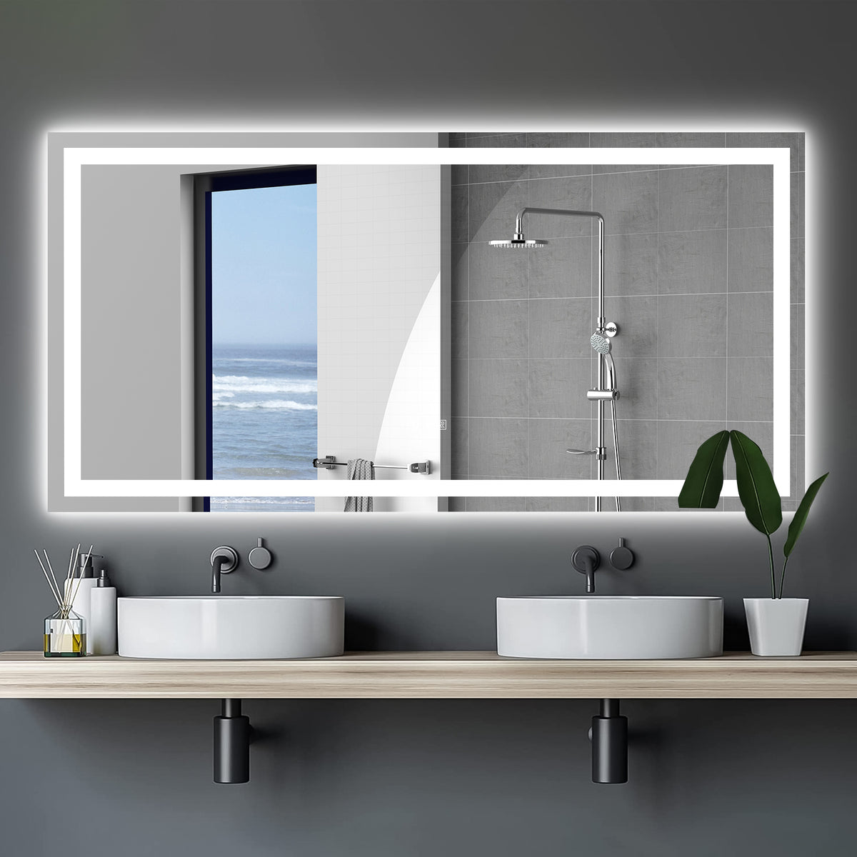 LED Bathroom Mirror Anti-Fog