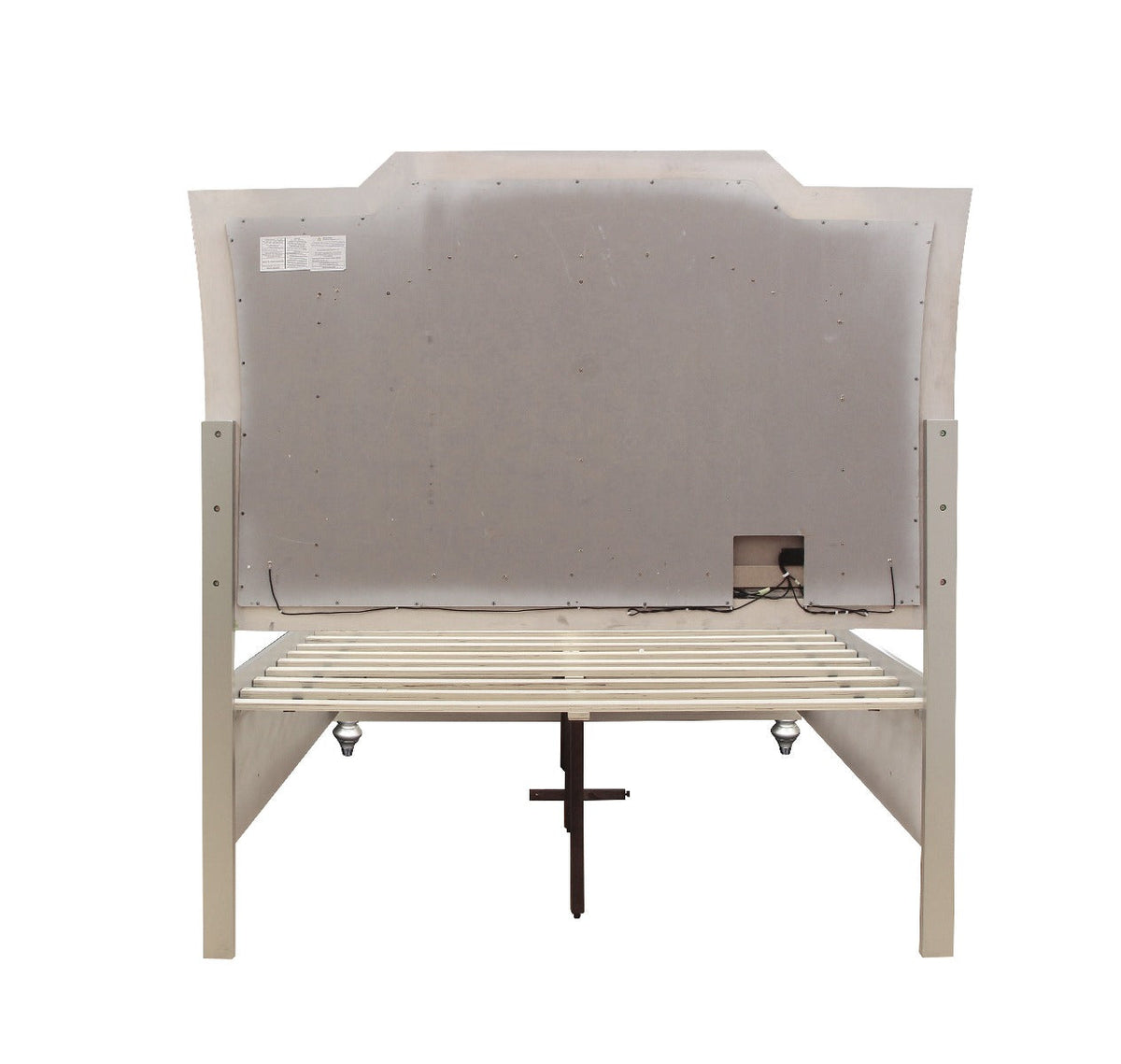 Muskan Platform Storage Bed w/Led Lighting - Champagne