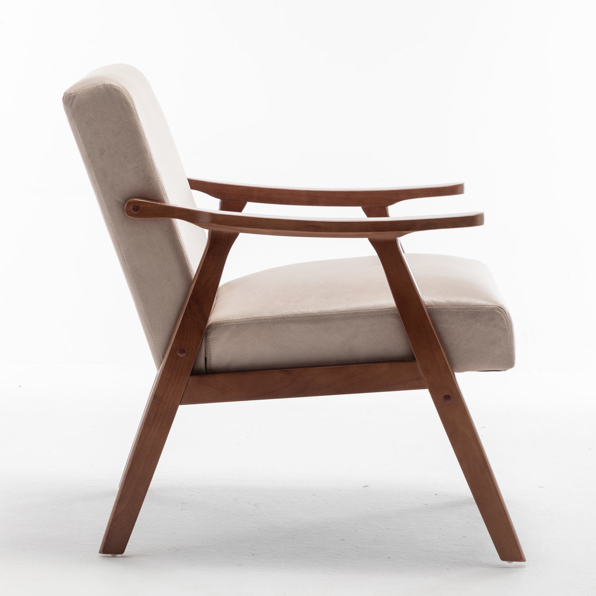 Oakwood Accent Armchair – Beige Linen
