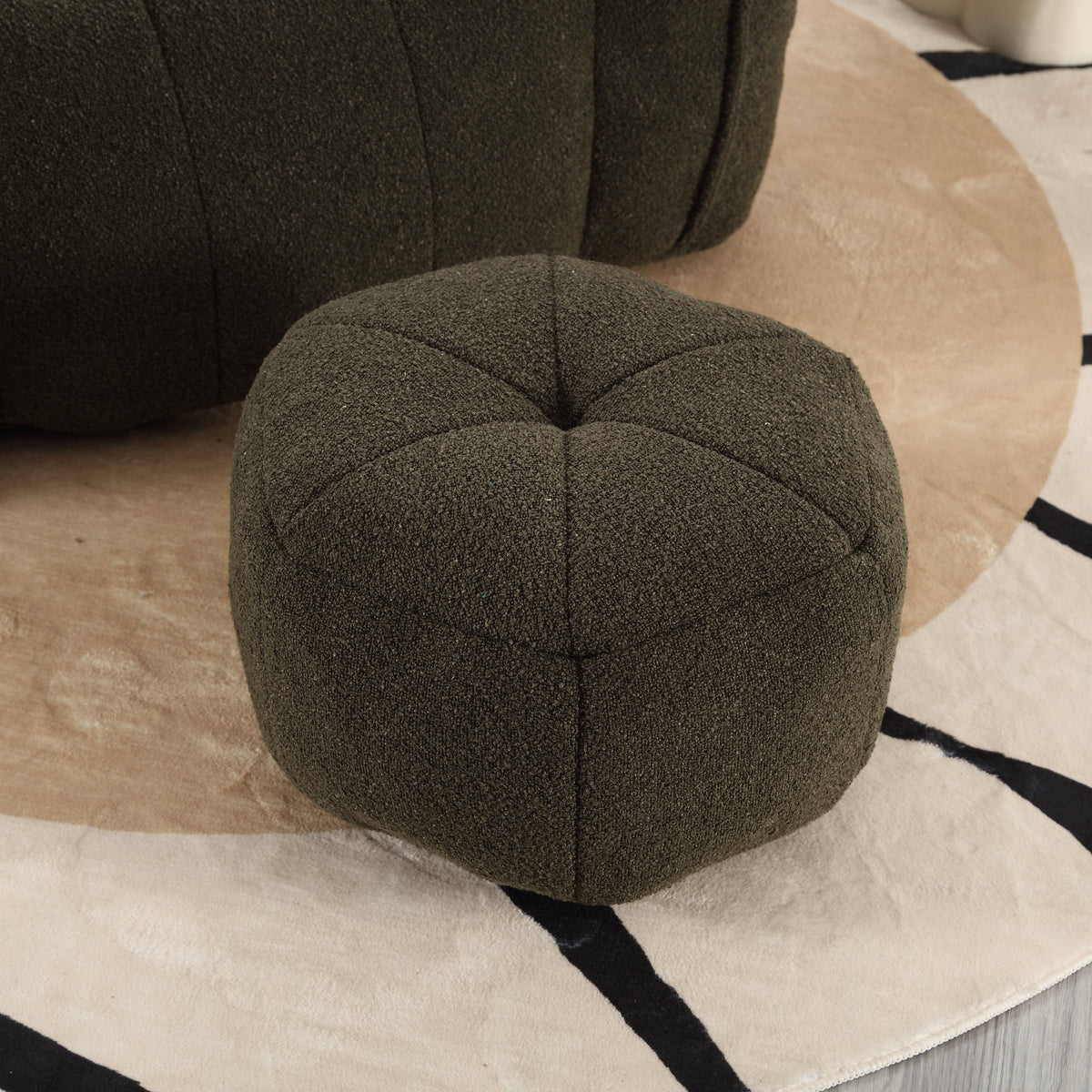 Soft Bean Bag Chair – Gray High-Resilience Foam