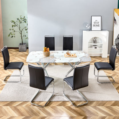Modern Rectangular Dining Table for 6–8