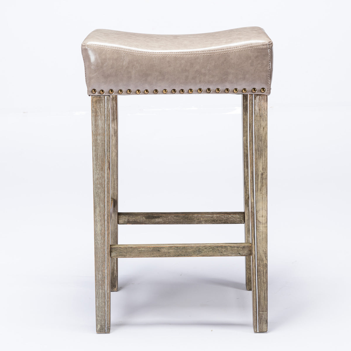 Farmhouse Island Bar Stools Gray