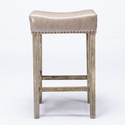 Farmhouse Island Bar Stools Gray
